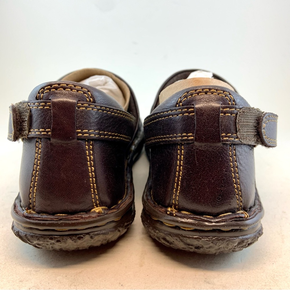 Born NIB NEW Dark Brown Leather Adjustable Lina W82043 Loafers, size 10 EU 42 - Picture 9 of 13